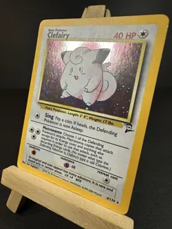 Clefairy 06/130 Base Set 2 Holo Rare Pokemon TCG Vintage LP - Image 2