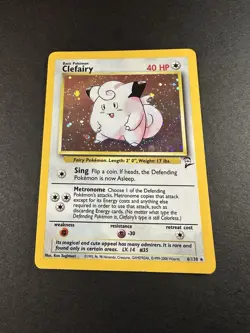 Clefairy 06/130 Base Set 2 Holo Rare Pokemon TCG Vintage LP - Image 4
