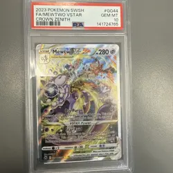 Pokemon TCG Mewtwo VSTAR GG44/GG70 Crown Zenith PSA 10 Gem Mt Full Art - Image 1
