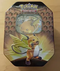 Pokemon TCG Hidden Fates Raichu GX Tin - Factory Sealed - English - Image 1