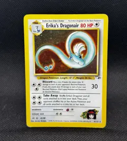 Pokemon TCG Erika's Dragonair 4/132 Gym Heroes Holo Rare Unlimited Vintage - Image 1