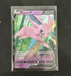 Pokemon TCG Espeon V SWSH Black Star Promos SWSH201 Holo Promo - Image 1