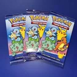 Pokemon 2021 McDonalds 3 Sealed Happy Meal 25th Anniversary Packs Pikachu chaser - Image 1