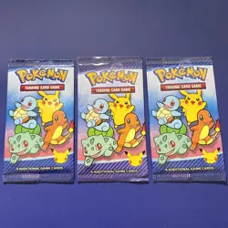 Pokemon 2021 McDonalds 3 Sealed Happy Meal 25th Anniversary Packs Pikachu chaser - Image 3