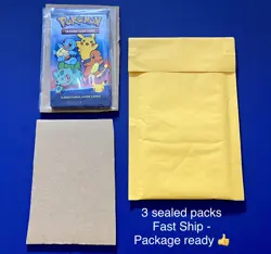Pokemon 2021 McDonalds 3 Sealed Happy Meal 25th Anniversary Packs Pikachu chaser - Image 5