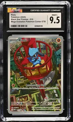 RIOLU Pokemon Center Promo Mega Evolution #010 CGC 9.5 [Nostalgium] - Image 1