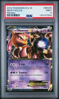 2012 Pokemon Black & White Promo Mewtwo EX BW45 PSA 9 - Image 1