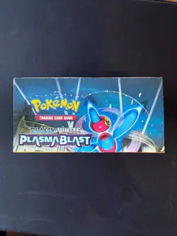Black & White Plasma Blast Pokemon EMPTY Booster Box - Image 2