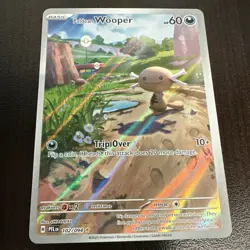 Pokemon TCG Paldean Wooper 102/094 Me02: Phantasmal Flames Holo Rare 60HP Engli. - Image 1