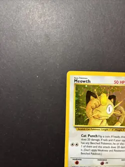 Meowth 10/53 WOTC Black Star Promo Holo Pokemon MO - Image 2