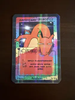 Zardichar (Charizard) Breakout 3/7 - 1st Edition Pokederp First Fan Art Pokemon - Image 1