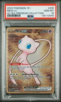 2023 POKEMON 151 ULTRA-PREMIUM COLLECTION #205 MEW EX PSA 10 - Image 1