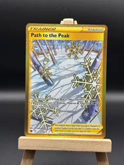 Astral Radiance Pokemon TCG Gold Trainer Path to the Peak 213/189 Secret Rare NM - Image 1