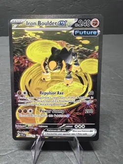 Iron Boulder EX 207/162 Pokemon SV Temporal Forces Special Illustration Rare - Image 1