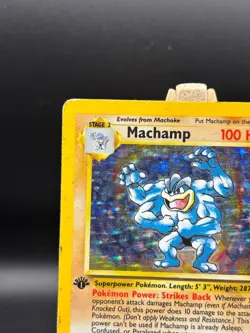 1999 Pokemon Machamp 1st Edition #8/102 Holo Rare Base Set WoTC 8/102 - Image 3