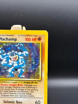 1999 Pokemon Machamp 1st Edition #8/102 Holo Rare Base Set WoTC 8/102 - Image 4
