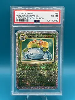 Pokemon Legendary Collection - Venusaur (Reverse Holo) Psa 6 - VERY RARE - Image 2