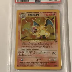 2000 Pokemon Charizard Holo Base Set 2 Holo PSA 7 NM #4 TCG Pokemon - Image 2