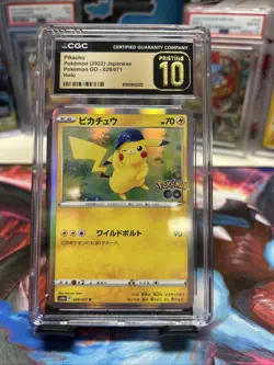 CGC Pristine 10-Pikachu 028/071 S10b: Pokemon GO Holo (Japanese) - Image 1