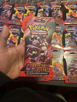Pokemon Destined Rivals TCG Sleeved booster pack (25) Total Packs! - Image 1