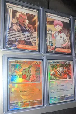 LOT of 8 Pokemon Holo Full Art English Master Ball Prismatic Evolutions NM-M - Image 2
