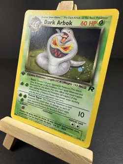 Pokemon Dark Arbok 1st Edition Holo #2/82 Team Rocket WOTC 1999- 23000 Error LP - Image 2