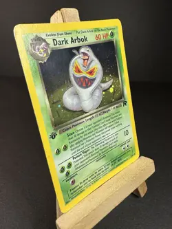 Pokemon Dark Arbok 1st Edition Holo #2/82 Team Rocket WOTC 1999- 23000 Error LP - Image 3