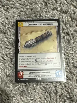 Constructed Lightsaber (261/264) - Star Wars Unlimited LOF - [LEGENDARY] - Image 2