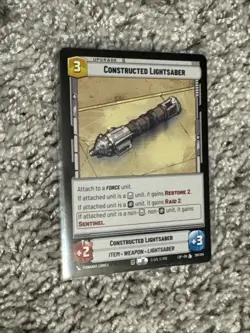 Constructed Lightsaber (261/264) - Star Wars Unlimited LOF - [LEGENDARY] - Image 3