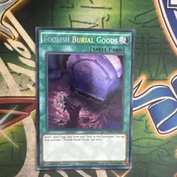 Yugioh! Foolish Burial Goods MP17-EN218 Secret Rare 1st Edition NM - Image 1