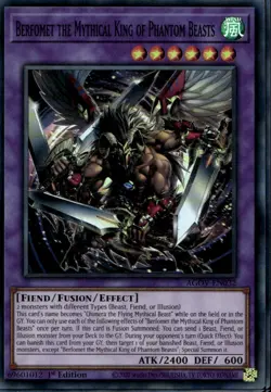 Berfomet the Mythical King of Phantom Beasts 1st Super AGOV-EN032 Yu-Gi-Oh! - Image 1