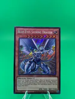 Yu-Gi-Oh! Blue-Eyes Shining Dragon LCKC-EN008 Secret Rare - Image 1