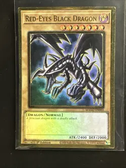 Yu-Gi-Oh Red-Eyes Black Dragon MAGO-EN003 1st Edition MAXIMUM GOLD RARE NM - Image 1