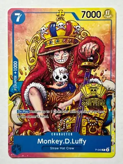 Monkey.D.Luffy (2nd Anniversary Stamped Promo) P-043 - One Piece TCG - English - Image 1