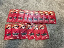 One Piece OP-13 Carrying on His Will Sleeved Booster Packs Lot Of 15 - English - Image 1