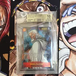 BGS 10 Silvers Rayleigh ( Alt Art Sec) OP08-118 SEC Two Legends - Japanese 2024 - Image 1