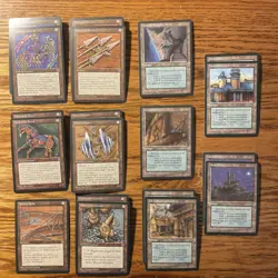 MTG: ‘95 Homelands 190 Card Lot, Varying Artwork, Artifacts, Lands, All Colors - Image 1