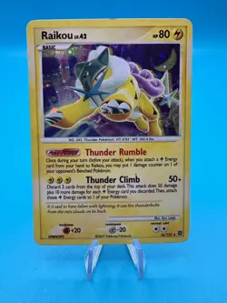 Raikou 16/132 Holo Rare - 2007 Secret Wonders - Pokemon TCG Card HP - Image 1