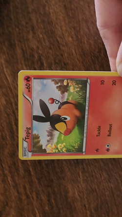 Tepig 15/114 Cosmos Holo Black and White Card Near Mint: Pokemon TCG - Image 2