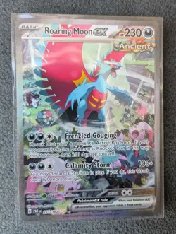 Pokemon card - Roaring Moon EX 251/182 Paradox Rift illustration - rare - Image 2