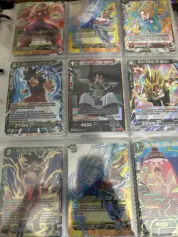 Dragon Ball Super TCG Folder Lot Sr SPR Scr 150+ Cards Rare Holo Foil - Image 5