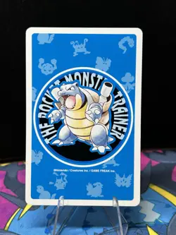 Pokemon Lickitung 6 of Clubs Blue Blastoise Deck Playing Card Poker Nintendo - Image 2