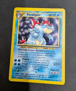 Pokemon Feraligatr 4/111 Neo Genesis Holo Unlimited Rare Card LP - Image 1