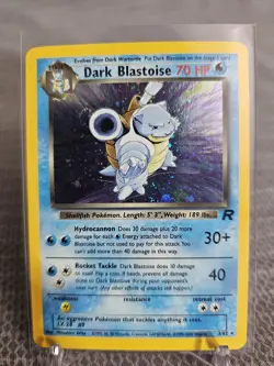 Pokemon Card - Dark Blastoise Holo Rare 3/82 - Team Rocket - Vintage WOTC - Image 1