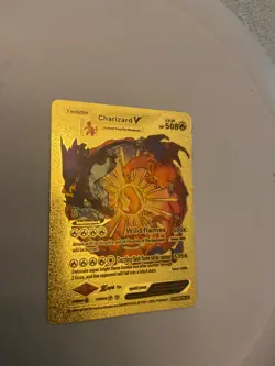 Charizard V 508 HP Gold Foil Pokemon Card Smp 26-43 Fan Art VarRound - Image 3
