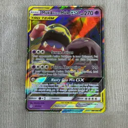 Muk & Alolan Muk GX Tag Team 61/214 🔥 Holo Pokemon Card MP - Image 1