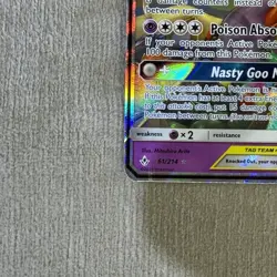 Muk & Alolan Muk GX Tag Team 61/214 🔥 Holo Pokemon Card MP - Image 4