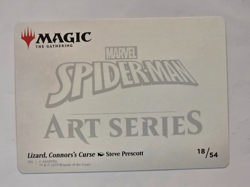 Lizard, Connors's Curse Art Card Art Series: Marvel's Spider-Man **Gold Stamped - Image 2