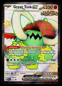 Great Tusk ex #072 Pokemon SV: Scarlet & Violet Promo Cards - Image 1