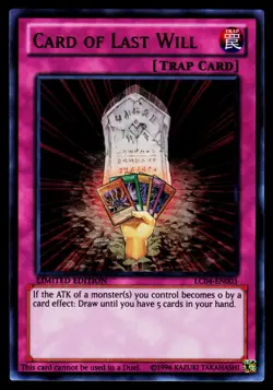 Yugioh! Card of Last Will LC04-EN003 Ultra Rare - Image 1